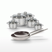 Lot Poêles 28/32 cm & Faitouts 12/14/16/20/24 cm Elo Bistro Line - noir 3176239986273