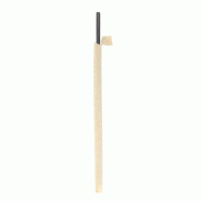Paille sous sachet 20cm papier noir - par 3000