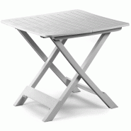 PROGARDEN Table pliante Tevere blanche 79 x 72 x 70 cm (h) - blanc matière synthétique 8009271907409 PROGARDEN Table pliante Tevere blanche 79 x 72 x 70 cm (h) - blanc matière synthétique 8009271907409