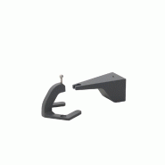 Support mural vertical pour Pencils Zafferano - Accessoire mural rotatif à 360 degrés Gris foncé - gris 8054144503158
