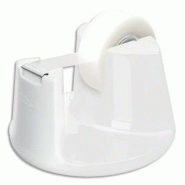 TESA DÉVIDOIR COMPACT BLANC AVEC UN RUBAN D'ADHÉSIF INVISIBLE 19MM X 33M