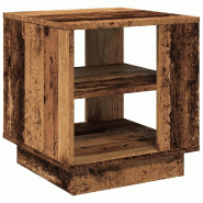 VidaXL Table basse vieux bois 40x40x43 cm bois d'ingénierie Modèle Grandezza Chic - 856804