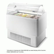 Vitrine réfrigérée mobile pour crème glacée 7 bacs de 5 l à vitre c... - P7295.0015