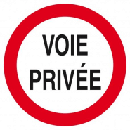 Voie privee circulation interdite d.180mm TALIAPLAST | 627265 Voie privee circulation interdite d.180mm TALIAPLAST | 627265