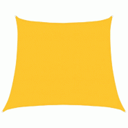 Voile d'ombrage 160 g/m² trapèze jaune 4/5x4 m PEHD Modèle Jardin Alpha Prime - 311601