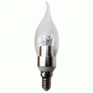 Ampoule à led 3w e14 blanc neutre forme flamme