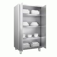 Armoire haute inox P 700 x 1800- 2 portes battantes -