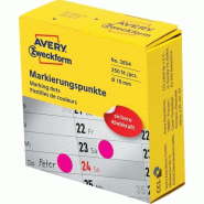 Avery Zweckform Pastilles de couleurs, 19 mm, magenta - magenta 3854 Avery Zweckform Pastilles de couleurs, 19 mm, magenta - magenta 3854