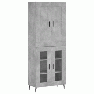 Helloshop26 - Buffet bahut commode armoire meuble de rangement organisateur cuisine salle de séjour salon haut 69,5 x 34 x 180 cm 02_0034593 - 300021