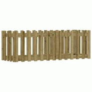 Helloshop26 - Jardinière bac lit surélevé plantes fleurs terrasse jardin de jardin design de clôture bois de pin imprégné marron 02_0039816 - 30 Helloshop26 - Jardinière bac lit surélevé plantes fleurs terrasse jardin de jardin design de clôture bois de pin imprégné marron 02_0039816 - 30