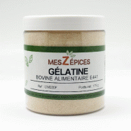 MesZépices - Gélatine bovine alimentaire E441 - Pot PET 175 g - 3662310602038