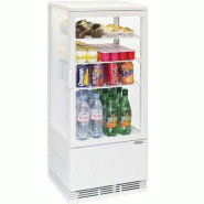Mini vitrine réfrigérée positive 78 L Blanche | Casselin - CVR78LB