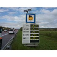 Panneau affichage prix carburant - centaure systems - affichage jusqu’à 6 carburants au choix