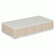 Podium pour mannequins Vertigo T01 MDF naturel et blanc 120x60x25cm