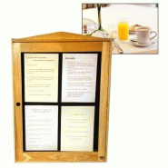 Porte menu exterieur mural lumineux vosges jurine_0