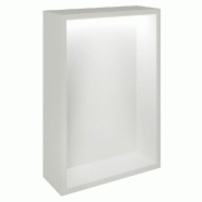 Présentoir Cage blanc avec LED 38,4x14,5x56cm