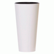Prosperplast - Pot TUBUS SLIM 27 L - 30x30x57,2 cm, coloris Blanc - blanc plastique polypropylène ZA4080
