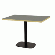 RestooTab - Table Round 120x70cm verde comodoro fenix chants couleur laiton - vert Bois manufacturé TB-ROURC-12070M-VER.CO-LAI