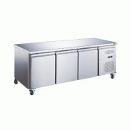 Table réfrigérée 580 litres positive 3 portes + plan inox série star AFI