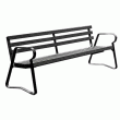 Banc plastique recyclé madrid 5x5 2 m ref 300060