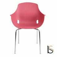 Chaise empilable GUADA - Rouge_0