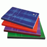 Clairefontaine Lot de 5 Cahier Metric 17x22, 288p./144 feuilles 90 g/m² brochure dos toilé, quadrillé 5x5 - 3329680976205
