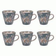 Coffret de 6 tasses Faustine 17 cl - Vert Rond Grès Table Passion 10.5x8 cm - vert Grès 3106232386183 Coffret de 6 tasses Faustine 17 cl - Vert Rond Grès Table Passion 10.5x8 cm - vert Grès 3106232386183