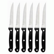 Couteau De Cuisine - Lame Crantée - Lot De 6 - Lacor - 8414271390609 Couteau De Cuisine - Lame Crantée - Lot De 6 - Lacor - 8414271390609
