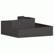 Helloshop26 - Cache-pot de jardin moderne 100 x 100 x 50 cm solide style industriel en acier noir 02_0052225 - noir métal 3000237307955 Helloshop26 - Cache-pot de jardin moderne 100 x 100 x 50 cm solide style industriel en acier noir 02_0052225 - noir métal 3000237307955