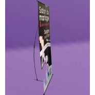 L banner - totem - stand pliable - 85x200cm
