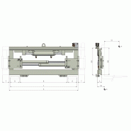 Positionneur de fourches rapporté à platines avec tdl integré constant