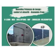 Potence de lavage inox- H 4.50m