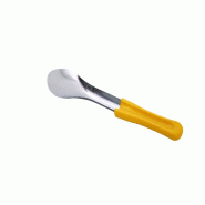 Schneider - Spatule à glace, acier inoxydable, manche jaune, 300 x 65 x 15 mm - jaune inox 195150