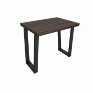 SKRAUT HOME Table à manger, 140x90x74 cm, Pour 6 personnes, Meubles de Salon, Chêne foncé - beige Bois manufacturé 533_7