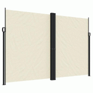 VidaXL Auvent latéral rétractable crème 220x1000 cm Modèle Atlas Outdoor Pro - 4004775