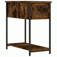 VidaXL Table de chevet chêne fumé 30x60x60 cm bois d'ingénierie – Modèle Bien-Être - Bois manufacturé 826057 VidaXL Table de chevet chêne fumé 30x60x60 cm bois d'ingénierie – Modèle Bien-Être - Bois manufacturé 826057