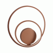 Applique LED 6619 en métal couleur cannelle mate, 28 W, dimmable, CCT 3000/4000/6000 K, diamètre 30 cm - Perenz - marron 6619 E CT