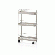 AQA Design Chariot TRIS blanc, en métal L.42 P.16,8 H.71 MP02966 - blanc métal MP02966