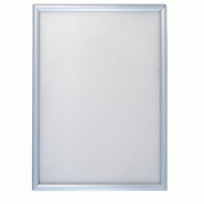 Cadre mural porte affiche clipsable en aluminium anodisé - A4 (21x29,7cm) - Gris