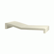 Chaise longue design JUT - crème