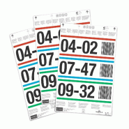 DURABLE Étiquette à insérer 102802 Pochettes logistiques 210x74mm 60p. - 102802