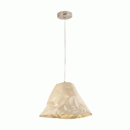 Fabas Luce Suspension Crumple En Céramique Et Métal Kaki, Douille E27, Design Élégant Et Moderne, Idéale Pour L'Éclairage Intérieur - beige 801