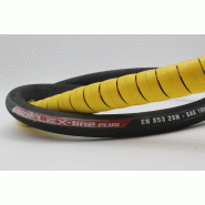 Gaine spiralée plate PVC jaune - épaisseur 5mm x longueur 25m - Référence APGTPJ255110_0