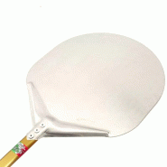 Giemme Spoleto - Pelle à pizza professionnelle en aluminium anodisé, tête 30 cm, manche 30 cm, longueur totale 67 cm - aluminium A-T-N-30-030-O