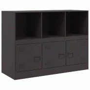 Helloshop26 - Buffet bahut commode armoire meuble de rangement organisateur cuisine salle de séjour salon 99 x 39 x 73 cm acier noir 02_0036162 - 300 Helloshop26 - Buffet bahut commode armoire meuble de rangement organisateur cuisine salle de séjour salon 99 x 39 x 73 cm acier noir 02_0036162 - 300