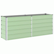 Helloshop26 - Jardinière moderne en acier galvanisé 480 x 50 x 45 cm design industriel extérieur en acier vert pastel 02_0059278 - vert acier 30002