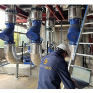 Housse d'isolation  acoustique industrielle souple, démontable et personnalisable