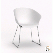 Lot de 4 chaises polyvalentes Hop - Mobel Linea. - Blanc