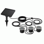 Lumisky 3 Spots Solaires encastrables SOLPOOL 100LM Acier Gris - gris 3666162011536_0