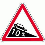 Panneau A16 - Descente dangereuse